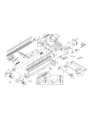Walking belt/motor/belly pan