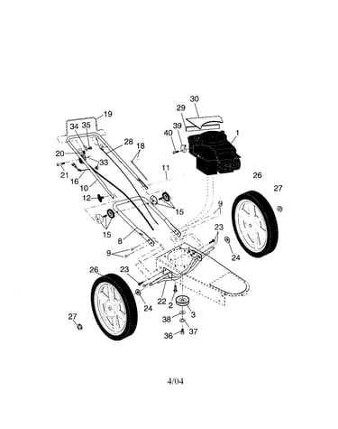 Engine/high wheels/handle