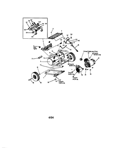 Tank/wheels/drain valve