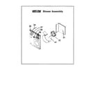 Friedrich VEA12K00SPB blower assembly diagram