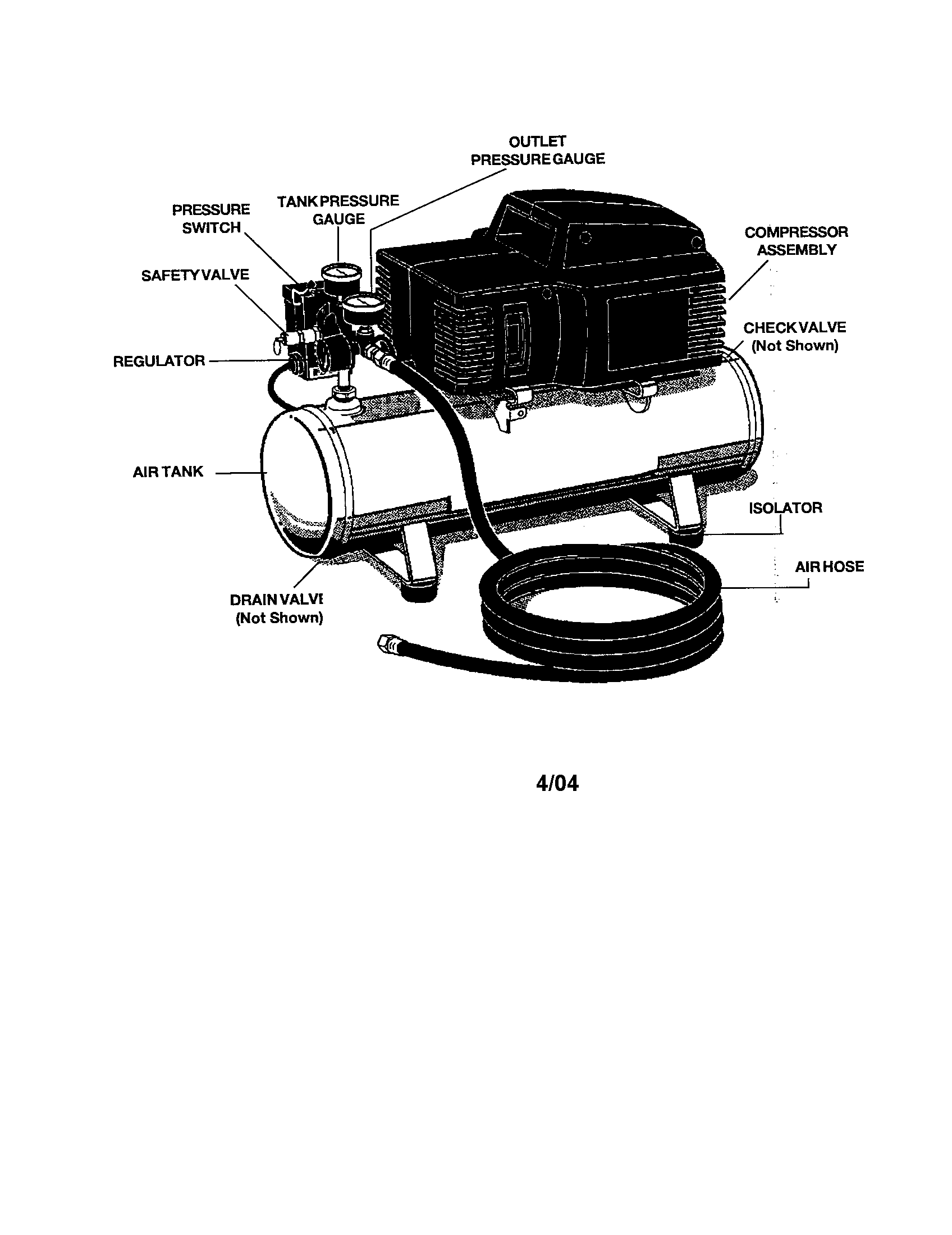Air compressor assembly