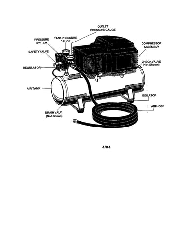 Air compressor assembly