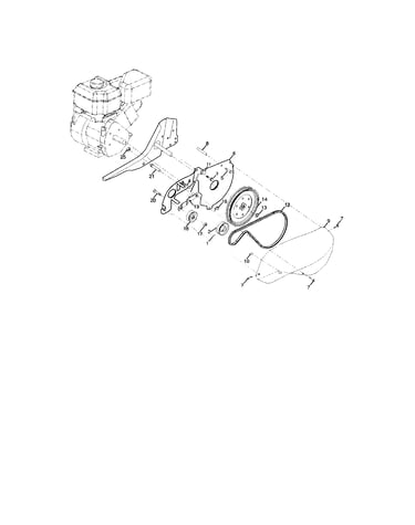 Belt guard and pulley assembly