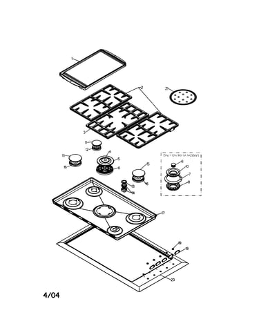 Hob top - gc901m