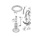 Fisher & Paykel GWL10-96167 agitator and hoses diagram