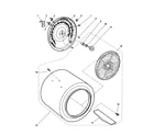 Fisher & Paykel DE05-US1 drum and heater - de05-us1 diagram
