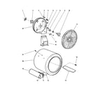 Fisher & Paykel DE05-US1 drum and heater - dg05-us1 diagram