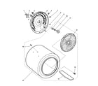 Fisher & Paykel DE05-US0 drum and heater diagram