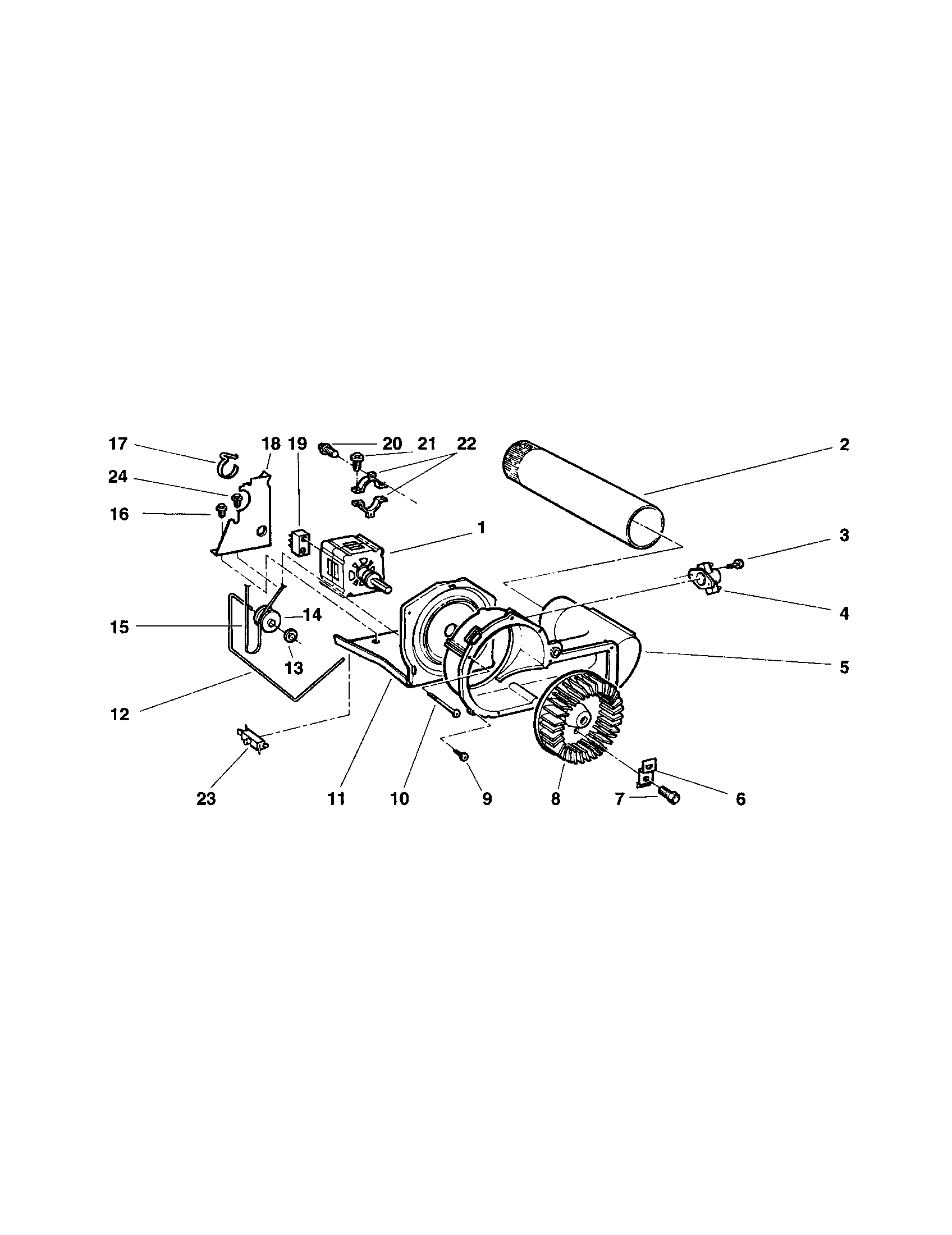 Blower and drive
