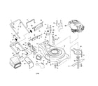 Craftsman 917377823 engine/housing/handle/bag diagram