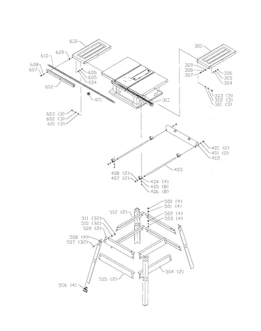Leg and stand assembly