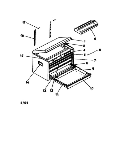 5 drawer ball bearing chest