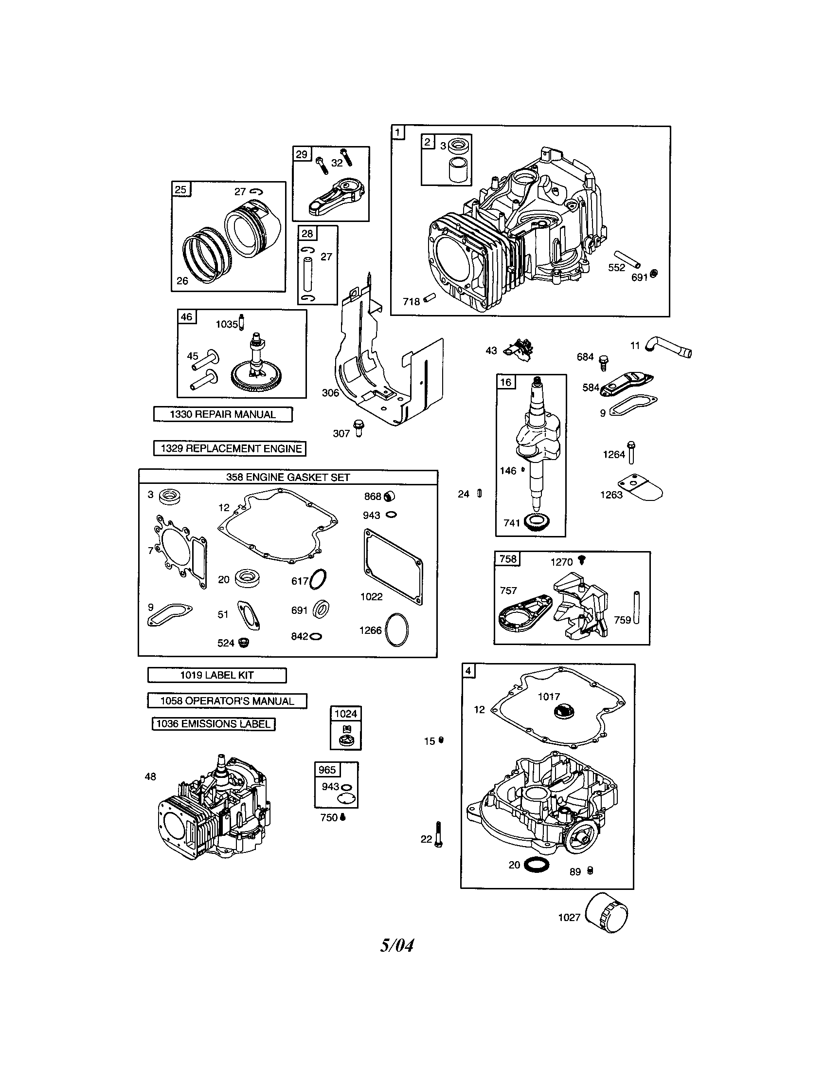 Cylinder / crankshaft