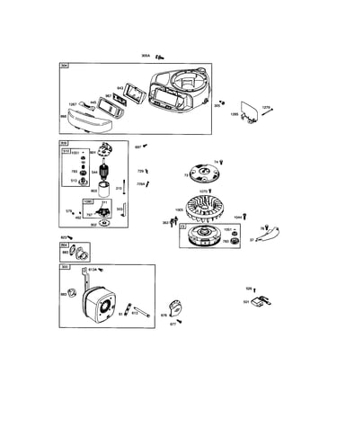 Housing-blower/flywheel
