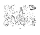Craftsman 917371441 engine/housing/handle/bag diagram
