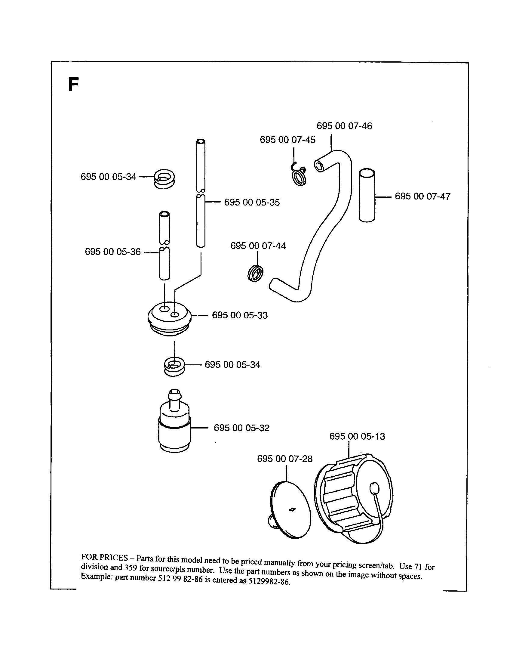 Fuel lines and cap