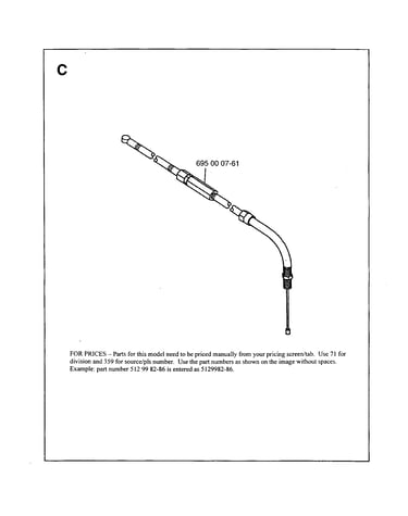 Throttle cable