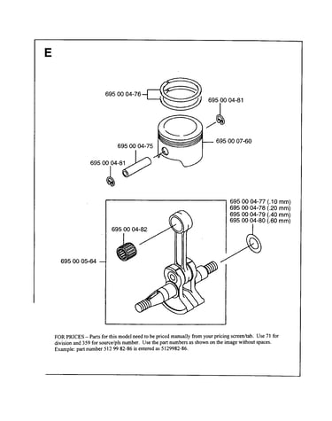 Piston, crankshaft
