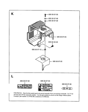 Cover, warning labels