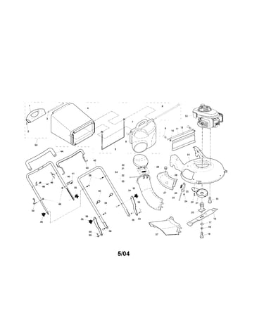 Engine/handle/housing/bag