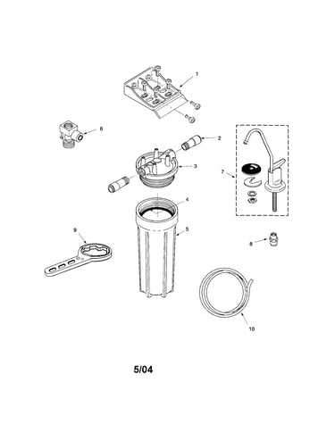 Undersink water filter