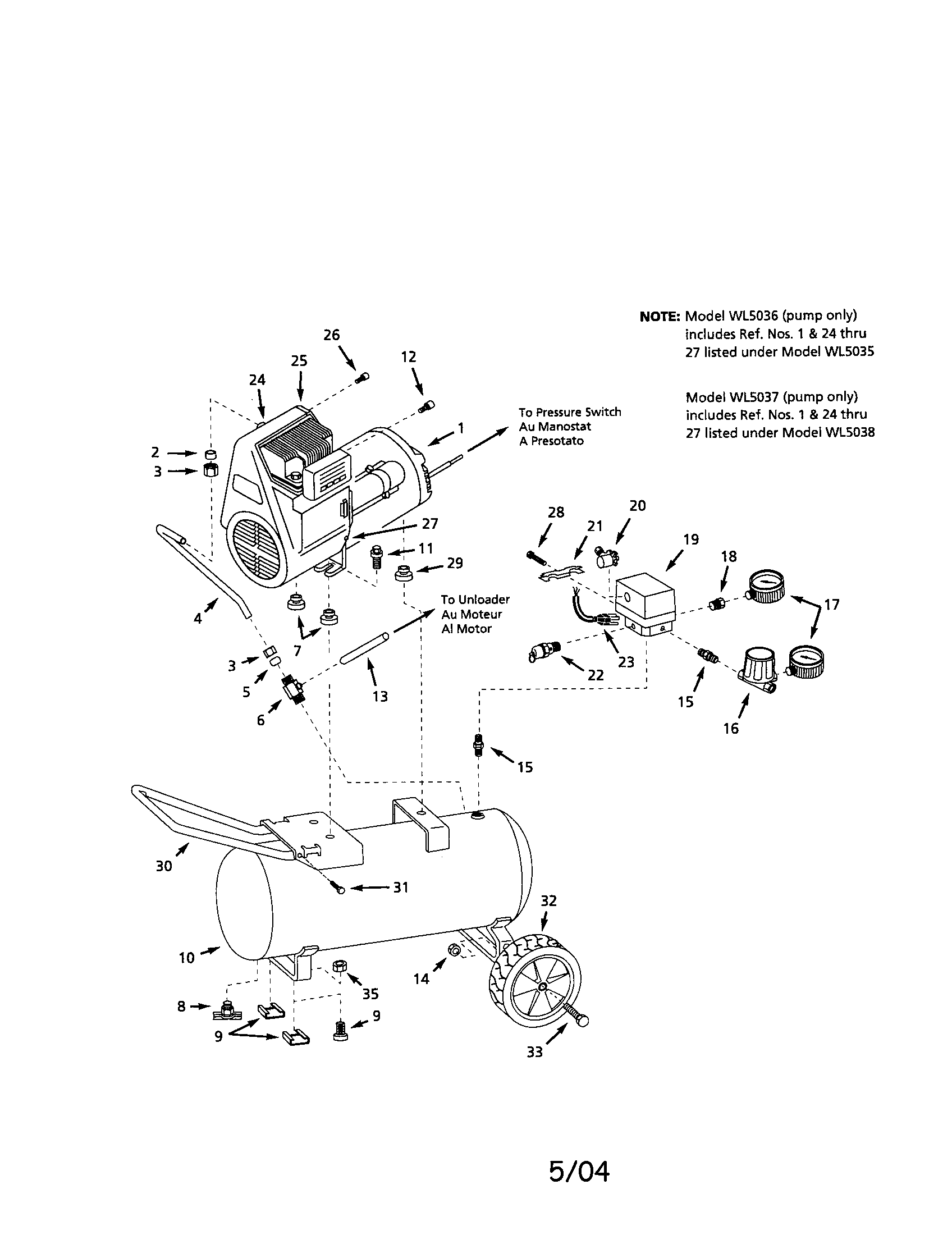 Portable air compressor
