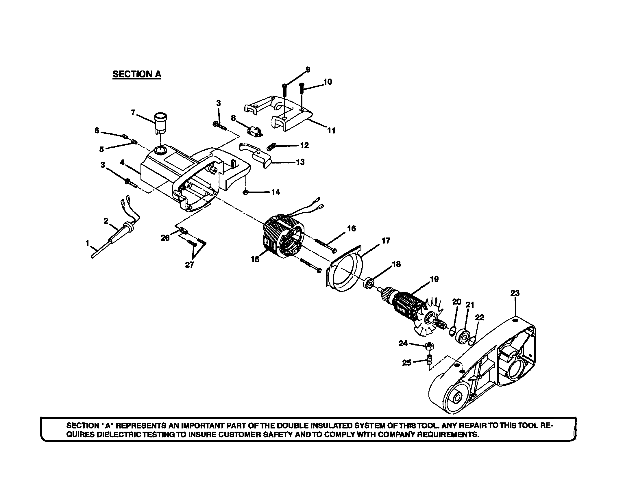 MOTOR AND MOTOR HOUSING