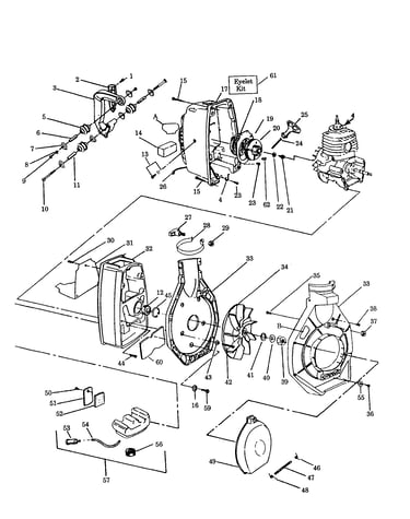 Fan housing/shroud/blower housing