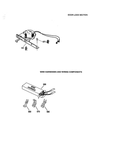 Door lock/wire harness/components