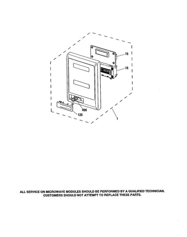 Microwave control panel section