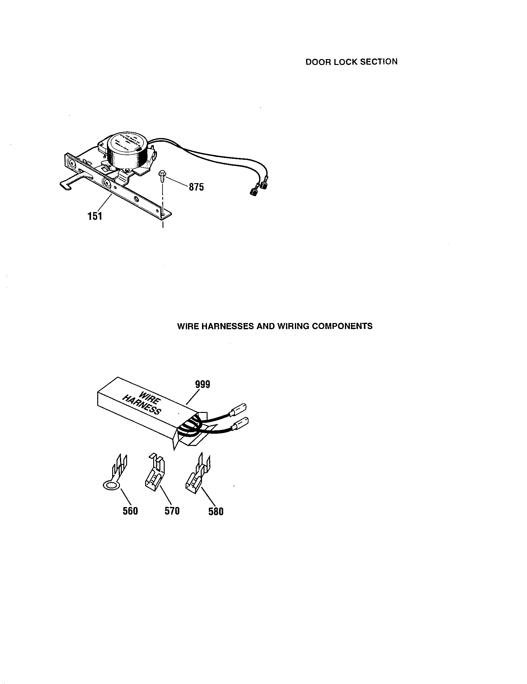 Door lock/wire harness/component