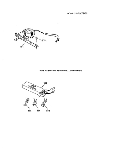 Door lock/wire harness/component