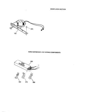 Door lock/wire harness/componets