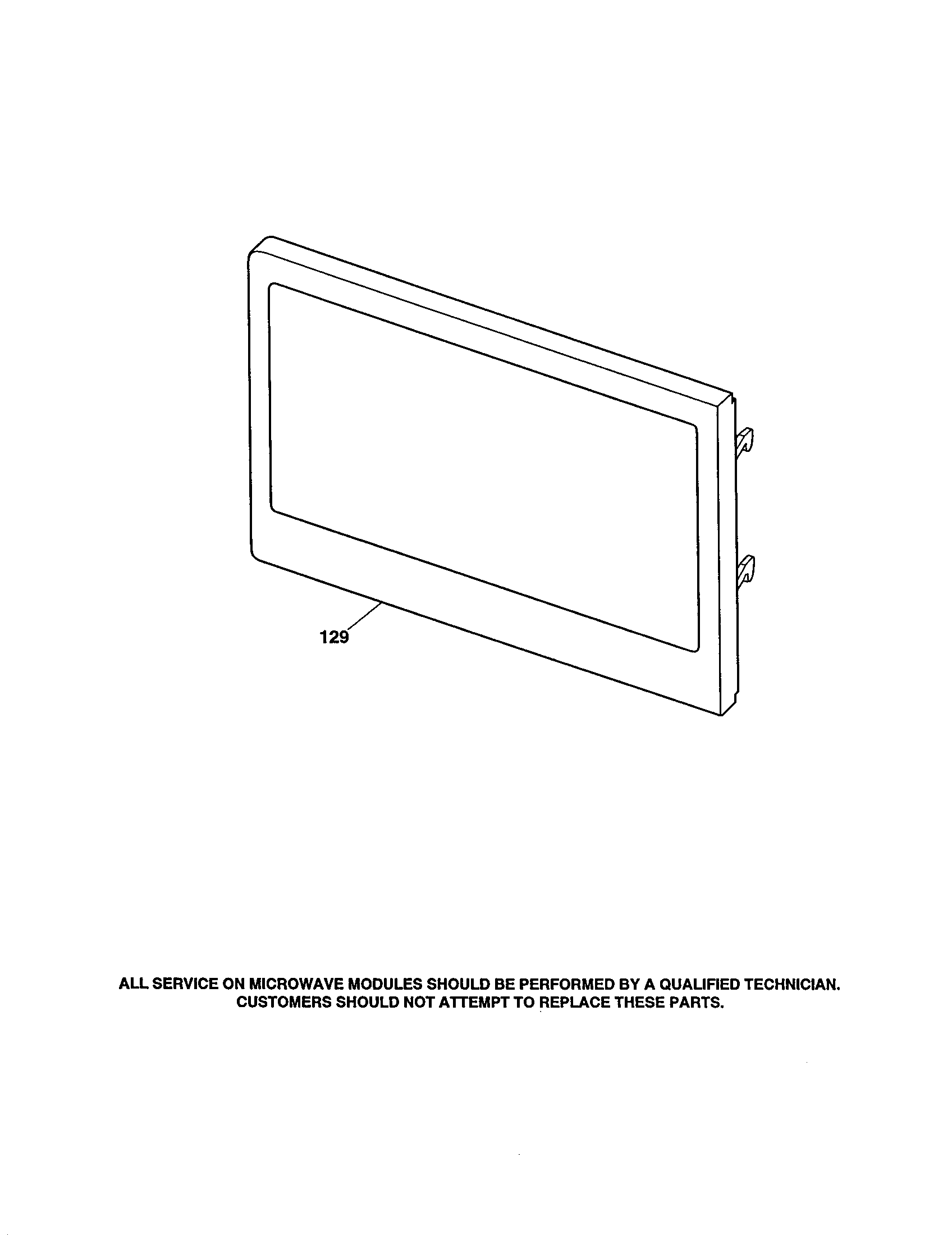 Microwave door