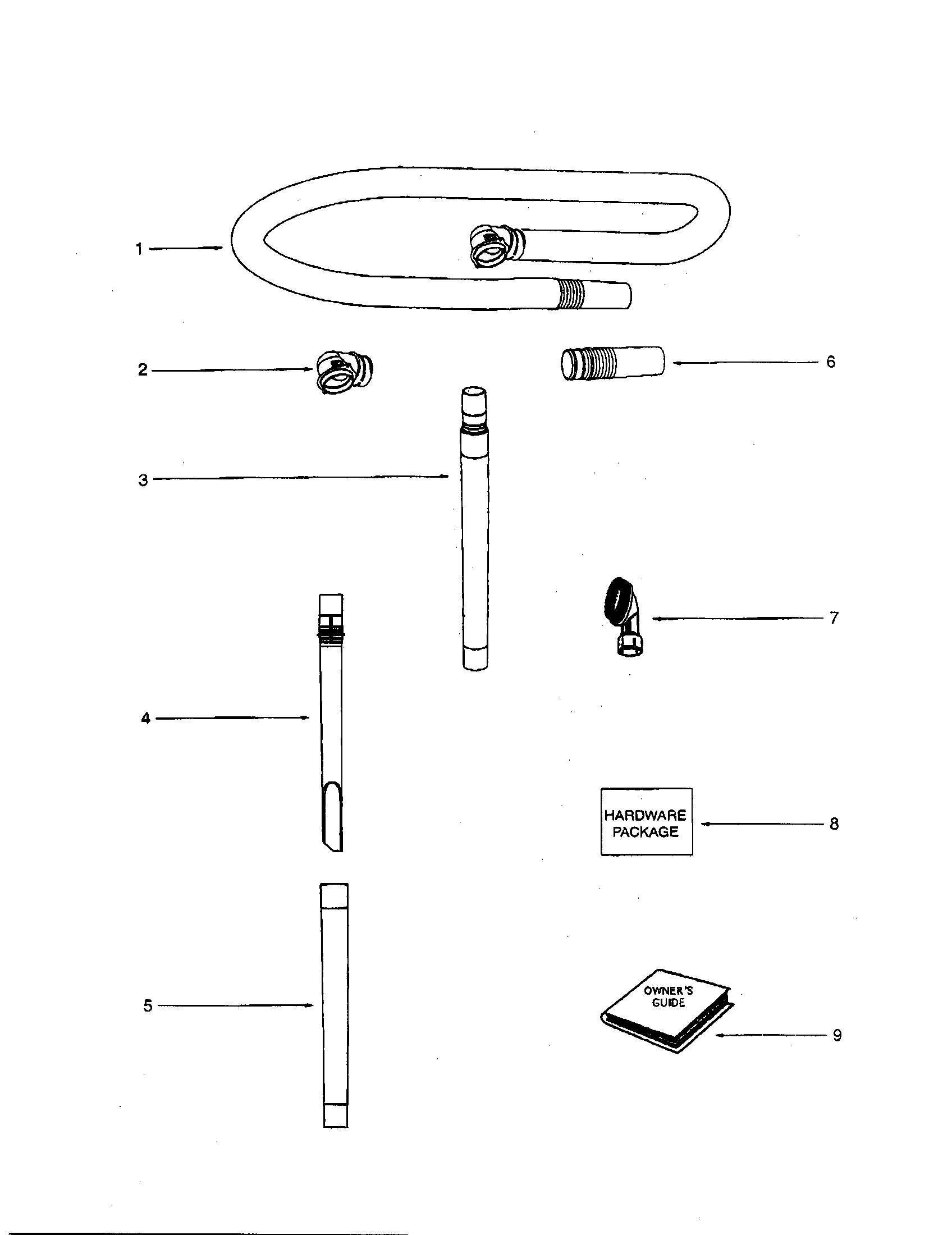 HOSE AND ATTACHMENTS