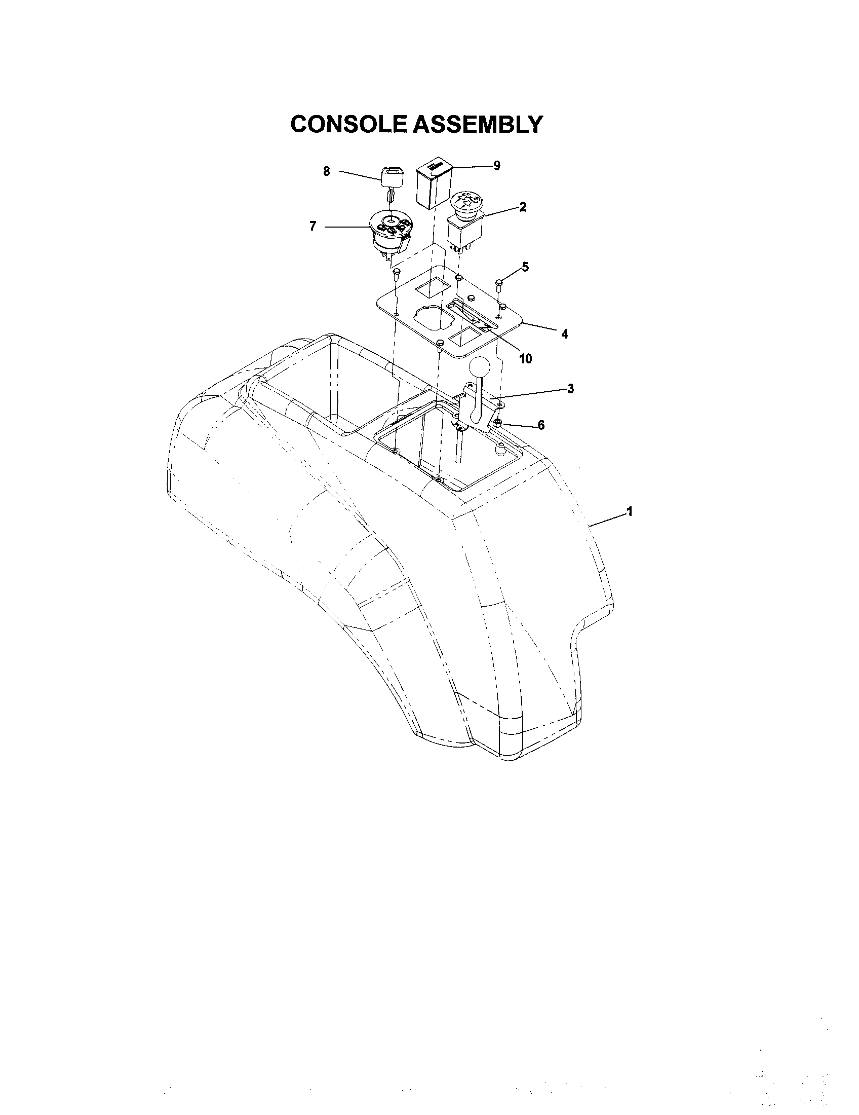Console assembly