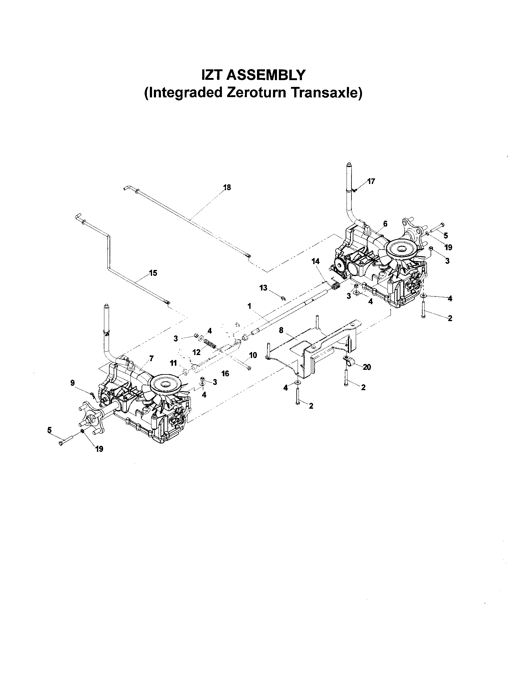 Integraded zerotum transaxle