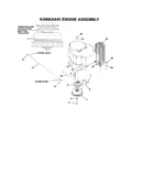 Kawasaki engine assembly