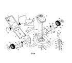 Craftsman 917278870 engine/housing/handle diagram
