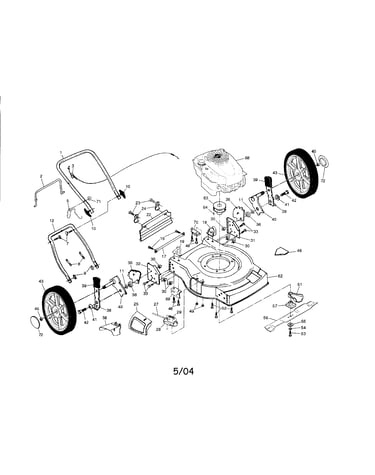 Engine/housing/handle