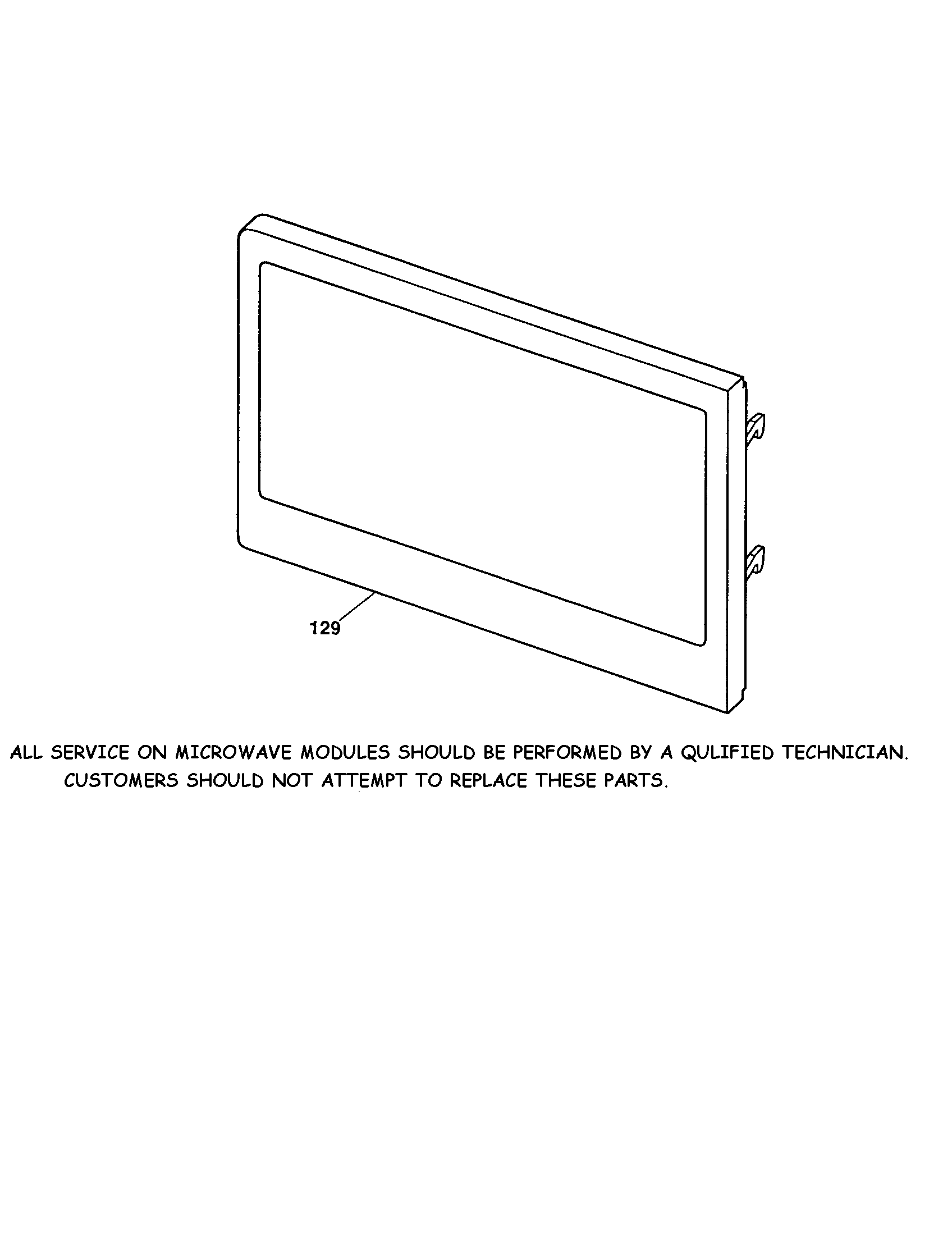 Microwave door
