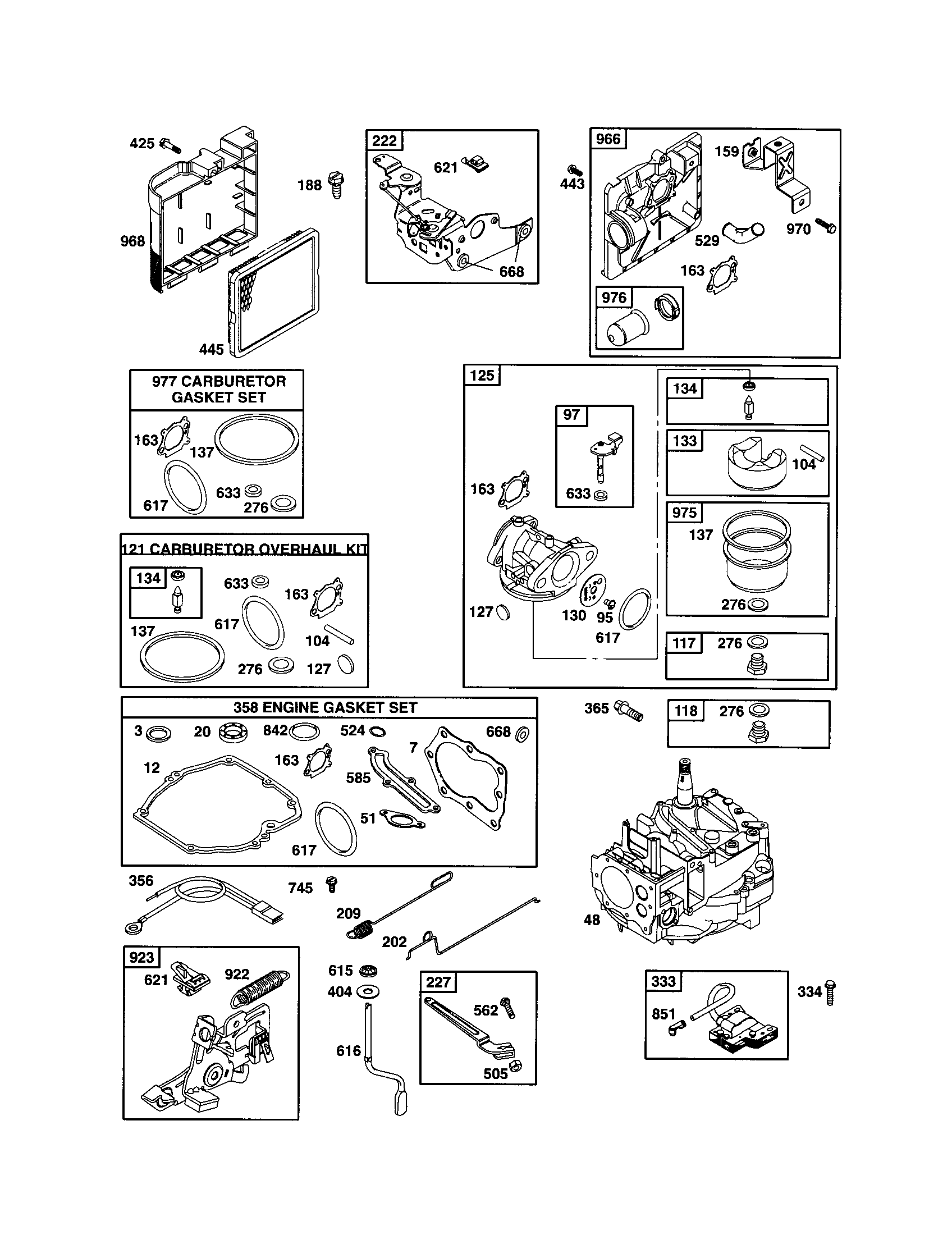 Carburetor/short block