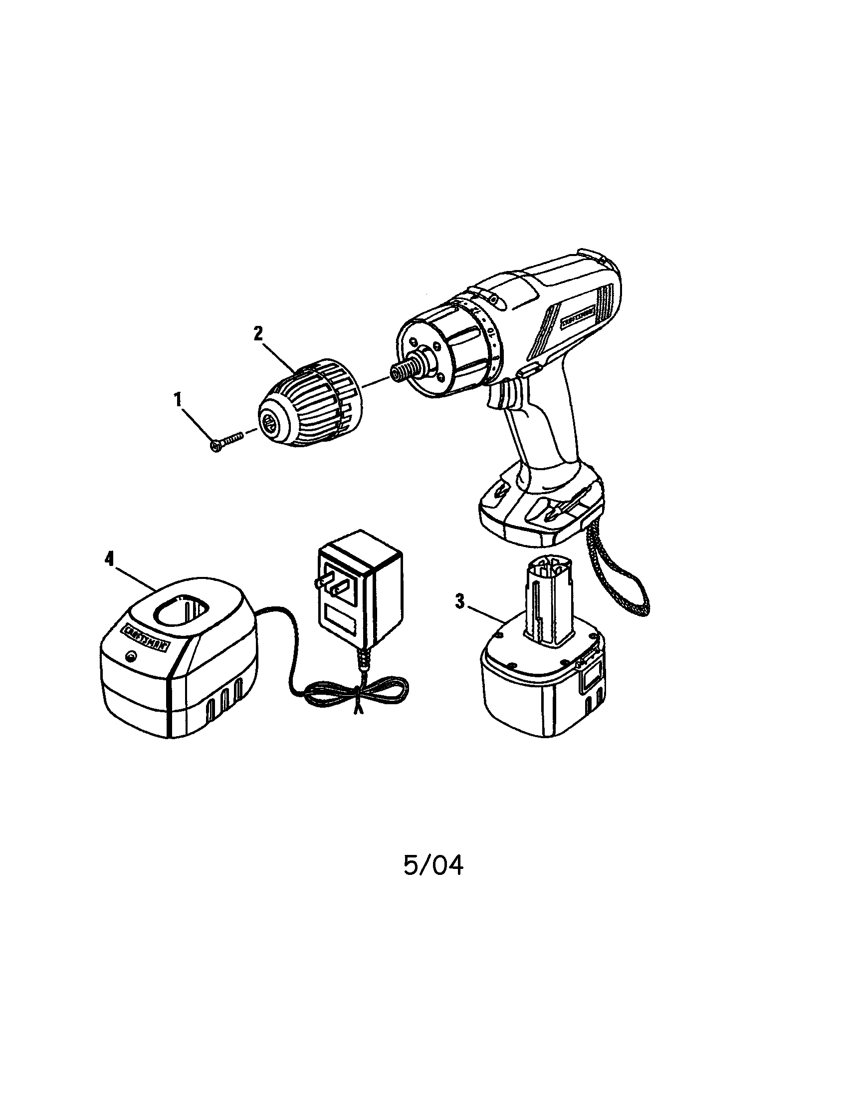 Chuck/battery pack/charger