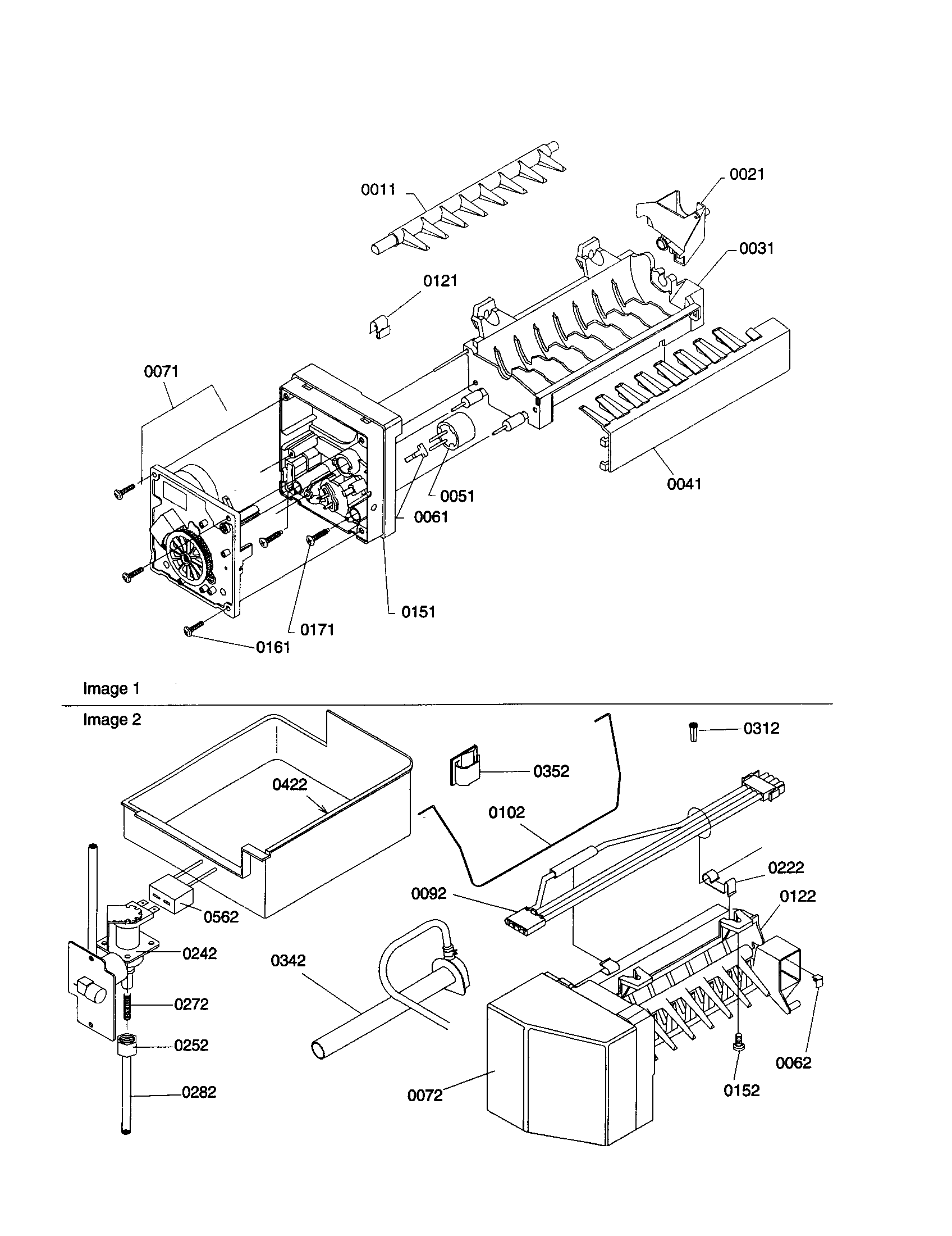 Icemaker assembly/parts
