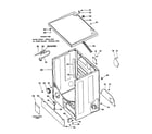 Hotpoint DLL2880DBL cabinet assembly diagram