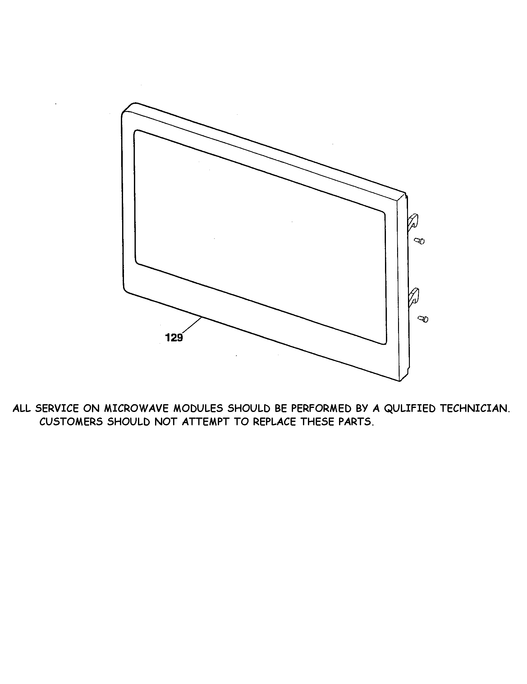 MICROWAVE DOOR