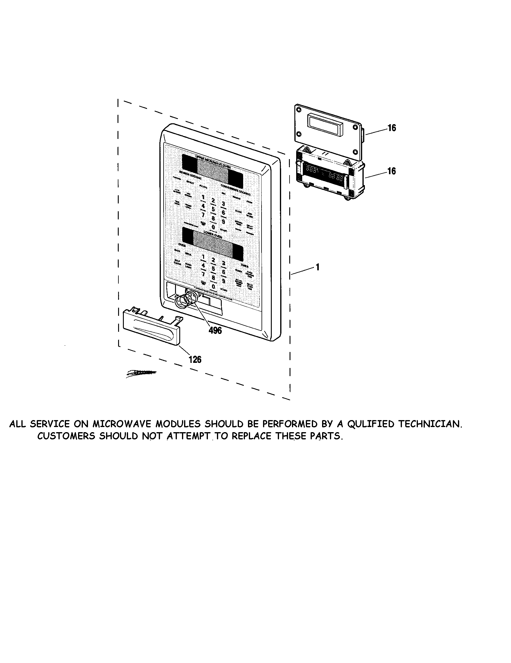 MICROWAVE CONTROL PANEL