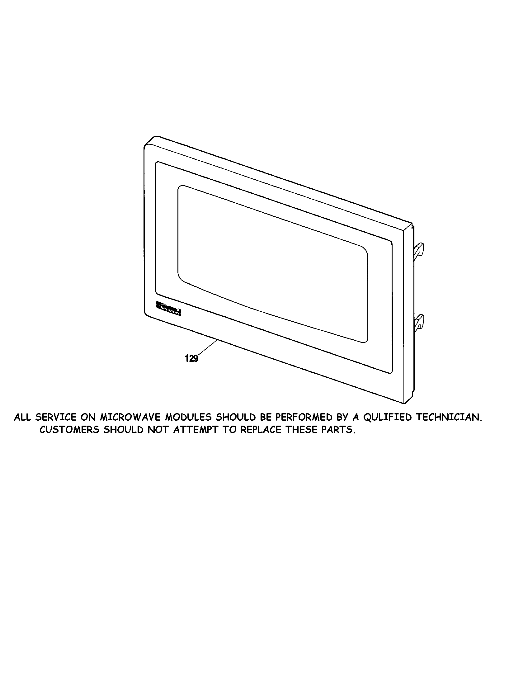 MICROWAVE DOOR