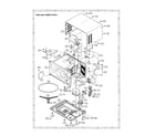 Sharp R-320HW oven and cabinet diagram