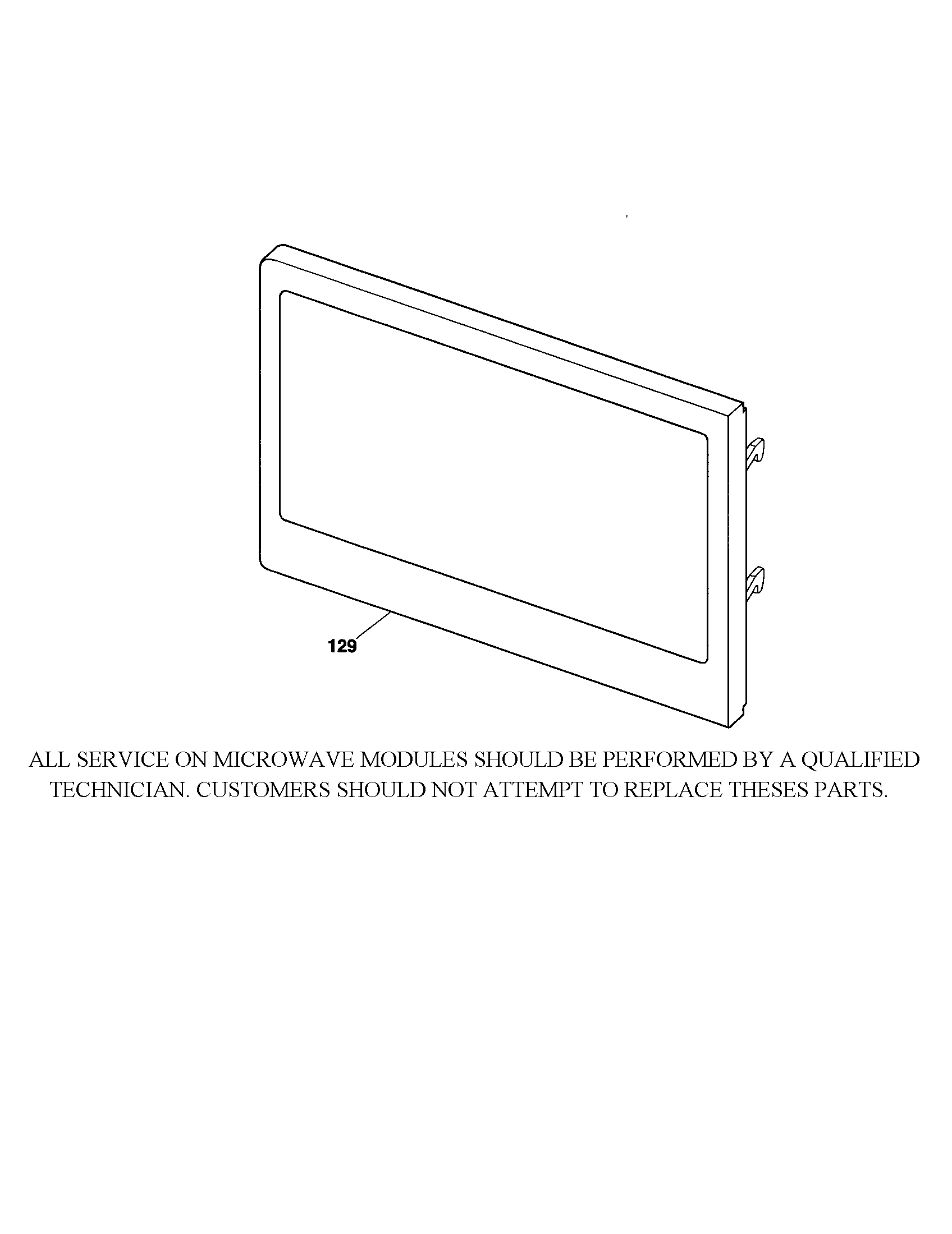 Microwave door